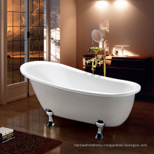 China Guangdong FITO 1650X800X730MM White Whirlpool Acrylic Freestanding Soaking Bathtub